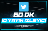 ⭐[60DK] TWİTTER 10 CANLI YAYIN İZLEYİCİ⭐