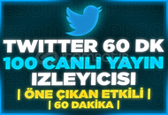 ⭐(60DK) TWİTTER 100 CANLI YAYIN İZLEYİCİ⭐