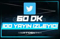 ⭐[60DK] TWİTTER 100 CANLI YAYIN İZLEYİCİ⭐