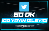 ⭐[60DK] TWİTTER 100 CANLI YAYIN İZLEYİCİ⭐