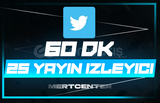 ⭐[60DK] TWİTTER 50 CANLI YAYIN İZLEYİCİ⭐