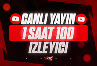 ⭐[60DK] Youtube 100 Canlı Yayın İzleyici
