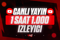 ⭐[60DK] Youtube 1000 Canlı Yayın İzleyici