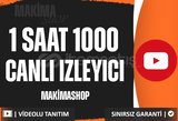 ⭐[60DK] YOUTUBE 1000 CANLI YAYIN İZLEYİCİ⭐