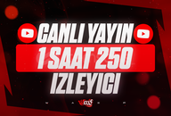 ⭐[60DK] Youtube 250 Canlı Yayın İzleyici