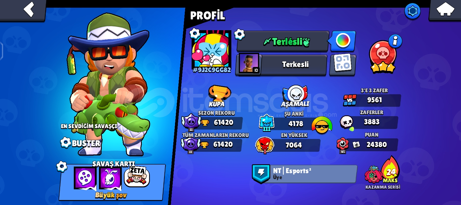 60k 9k 3v3 7k elo 2020 hesabı  60k 9k 3v3 7k elo 2020 hesabı