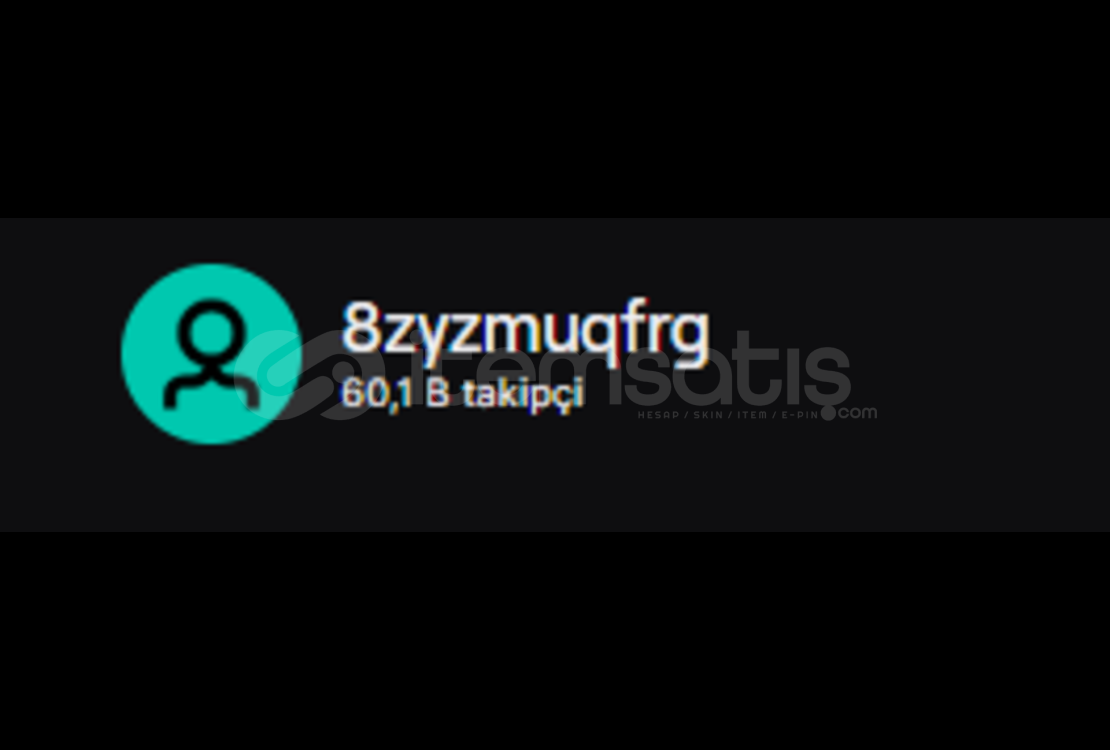 60K Takipçili Twitch Hesabı 60K Takipçili Twitch Hesabı