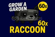 60x Raccoon Grow a Garden GUVENILIR EN UCUZ