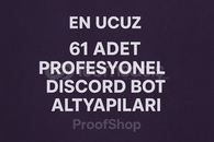 61 Adet Profesyonel Discord Bot Kod Dosyası