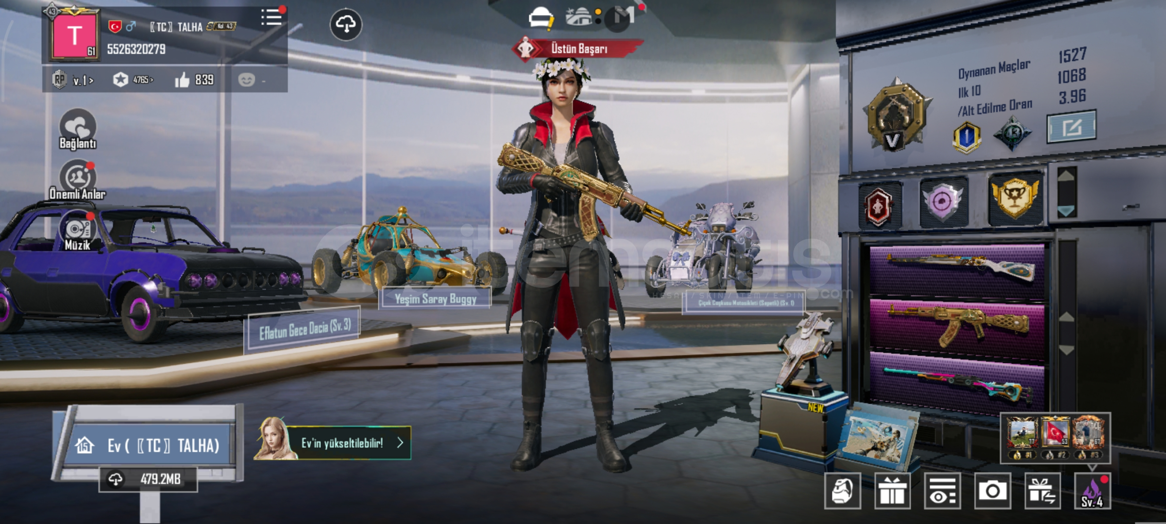 61 seviye 38 destansı PM hesap bağlar temiz 61 seviye 38 destansı PM hesap bağlar temiz