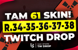 ⭐️61 Skin SET 34-35-36-37-38 Twitch Drop