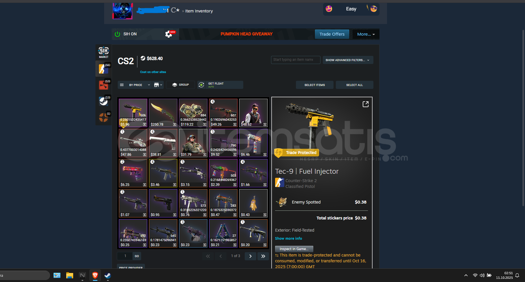 628 DOLARLIK CS ENVANTER + RUST  628 DOLARLIK CS ENVANTER + RUST