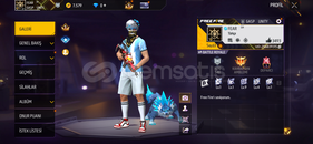 63 Lvl 7 Senelik Free Fire Hesabı (Rus Server)