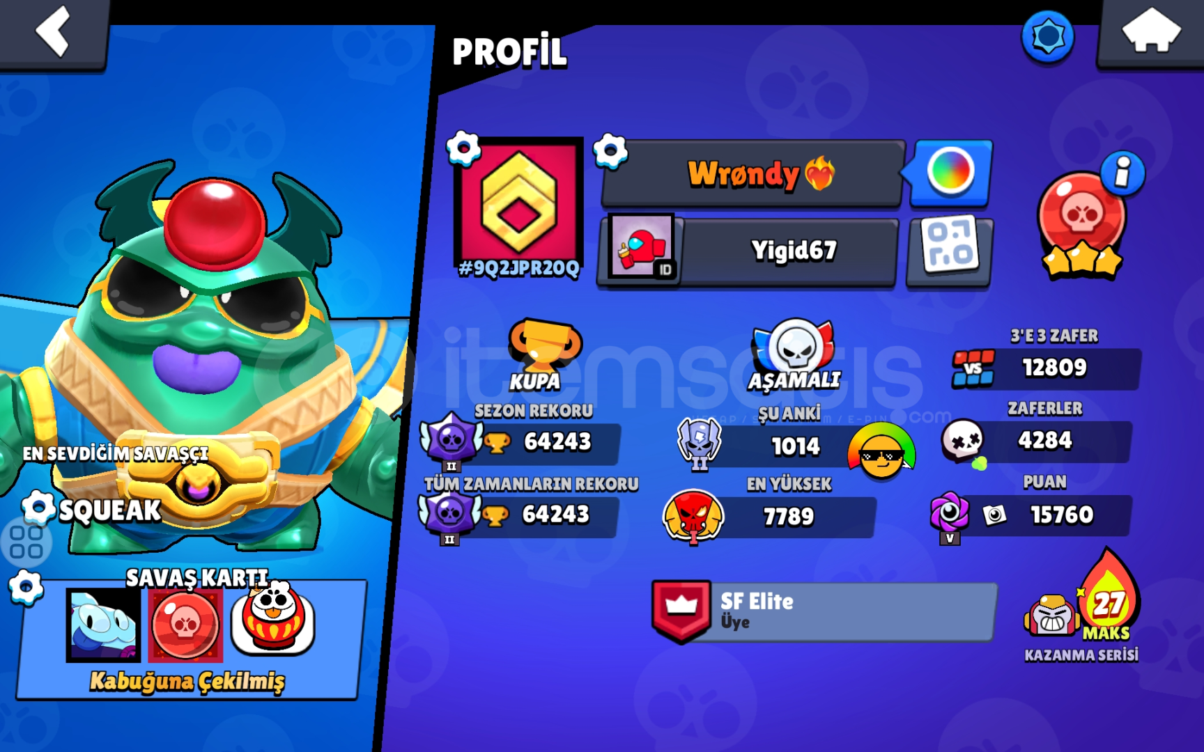 64K! 93/93 KARAKTER, 269 SKIN MUKEMMEL FIR???????? ! 64K! 93/93 KARAKTER, 269 SKIN MUKEMMEL FIR???????? !