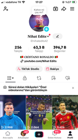 64K TAKİPÇİLİ EFSANE TİKTOK HESABI
