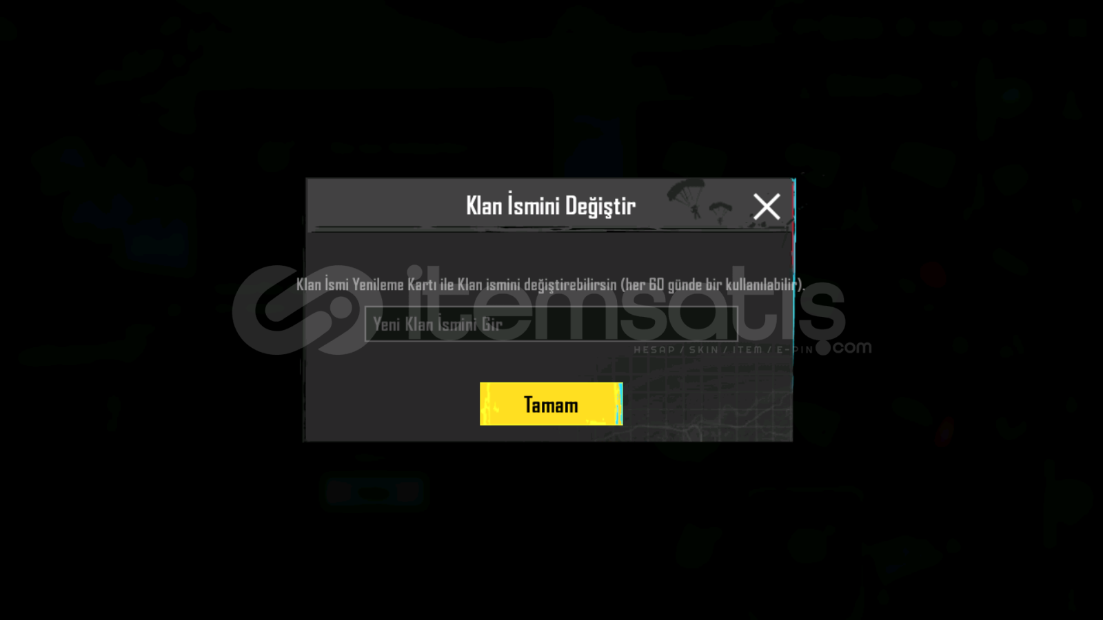 6.5 SEVİYE İSİM DEĞİŞİKLİĞİ AÇIK KLAN 6.5 SEVİYE İSİM DEĞİŞİKLİĞİ AÇIK KLAN