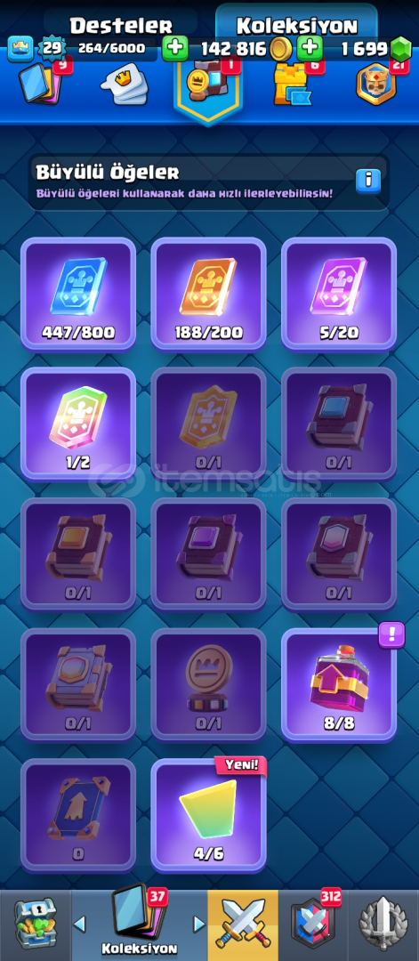 ⭐6500 Kupa⭐1700 Taş⭐İsim Değiştirme ⭐ ⭐6500 Kupa⭐1700 Taş⭐İsim Değiştirme ⭐