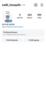 653 Takipçili instagram hesabı 