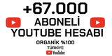 +67.000 ABONELİ YouTube Hesap