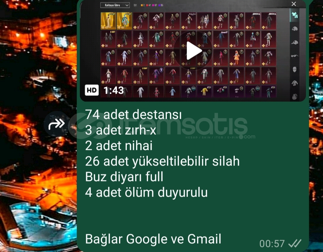 68.level Pubg mobile hesabı ihtiyaçtan satılık 68.level Pubg mobile hesabı ihtiyaçtan satılık