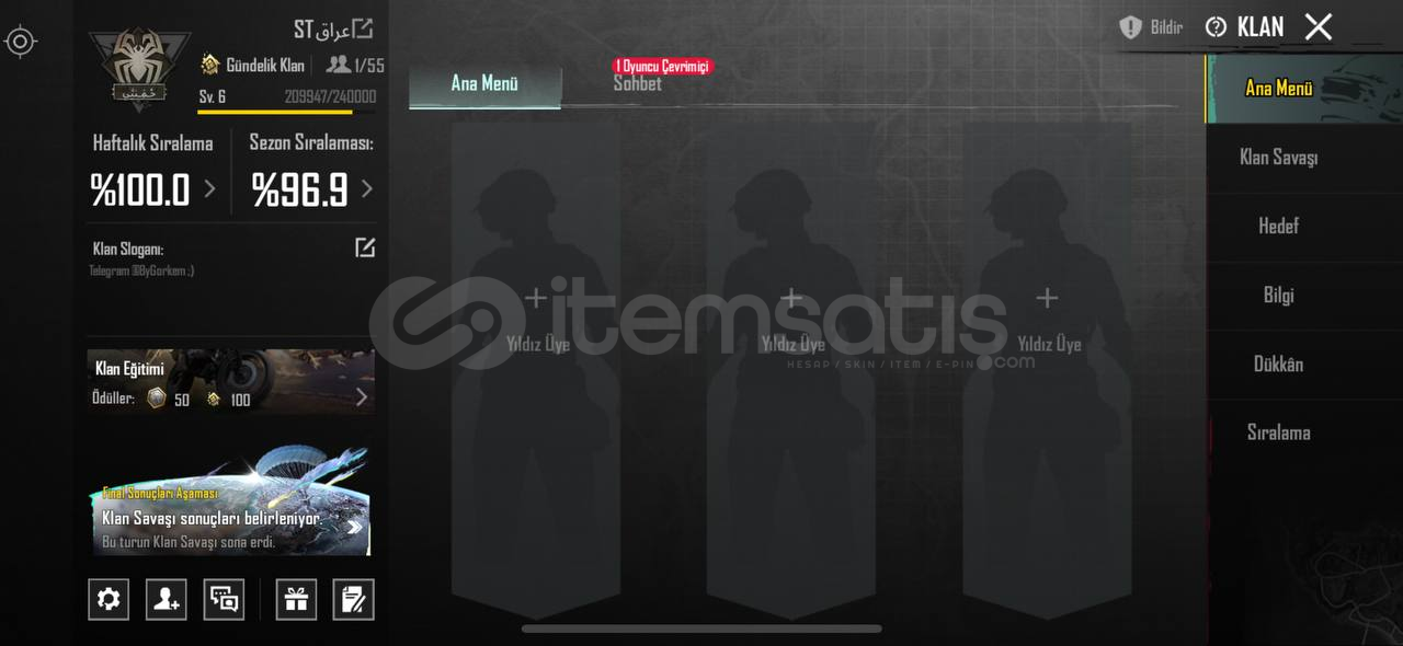 6.9 SEVİYE İSİM DEĞİŞİKLİĞİ AÇIK KLAN 6.9 SEVİYE İSİM DEĞİŞİKLİĞİ AÇIK KLAN