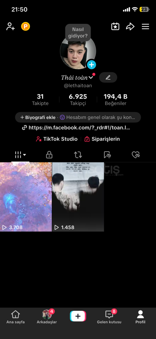 6.900 Takipci 190k Begenii 6.900 Takipci 190k Begenii