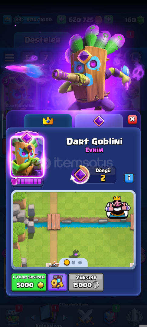 6K 33 level 3 evrimli clash royale  6K 33 level 3 evrimli clash royale
