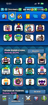 6K Önceki sezon pass royale'li hesap