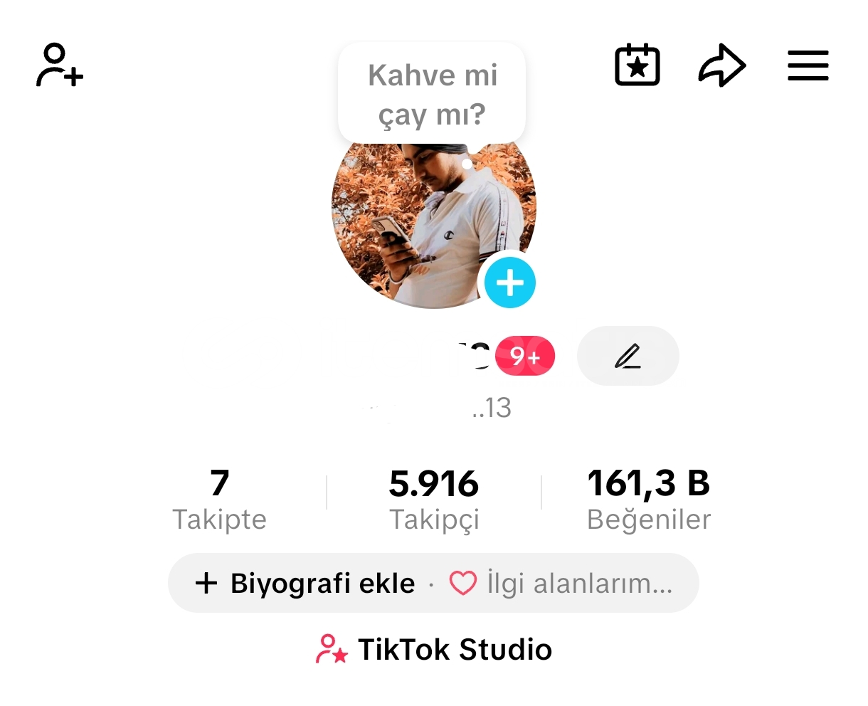 6K TAKİPÇİ 161.3k BEĞENİ 3 TANE 1M+ İZLENME VAR 6K TAKİPÇİ 161.3k BEĞENİ 3 TANE 1M+ İZLENME VAR