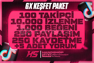 ⭐6X [GARANTİLİ] TİKTOK KEŞFET PAKETİ⭐
