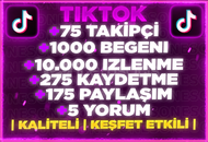 ⭐6X [GARANTİLİ] TİKTOK KEŞFET PAKETİ ORANTILI