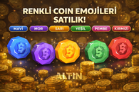 6X Rengli Coin Simgesi ( Bot veya Rol İçin ) 