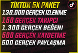 ⭐5X⭐TİKTOK 5X GERÇEK KEŞFET PAKETİ 2