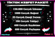 ⭐6X | TİKTOK GERÇEK KEŞFET PAKETİ 1 |⭐