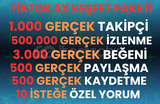 ⭐6X | TİKTOK GERÇEK KEŞFET PAKETİ 2