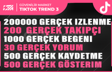 6X | TİKTOK GERÇEK KEŞFET PAKETİ 3 | KEŞFET