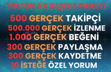 ⭐6X | TİKTOK GERÇEK KEŞFET PAKETİ