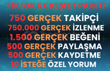 ⭐6X | TİKTOK GERÇEK KEŞFET PAKETİ