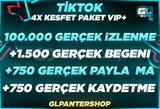 ⭐4X | TİKTOK VİP+ KEŞFET PAKETİ 2 ⭐