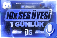 ⚡[7/24!] 1 Günlük 10x Ses Üyesi⚡