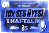 ⚡[7/24!] 1 Haftalık 10x Ses Üyesi⚡