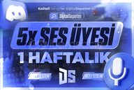 ⚡[7/24!] 1 Haftalık 5x Ses Üyesi⚡