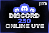 7/24 Aktif 250 Discord Üye |Ultra Kalite ANLIK