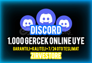 ⭐️7/24 AKTİF⭐️ Discord 1000 Gerçek Online Üye