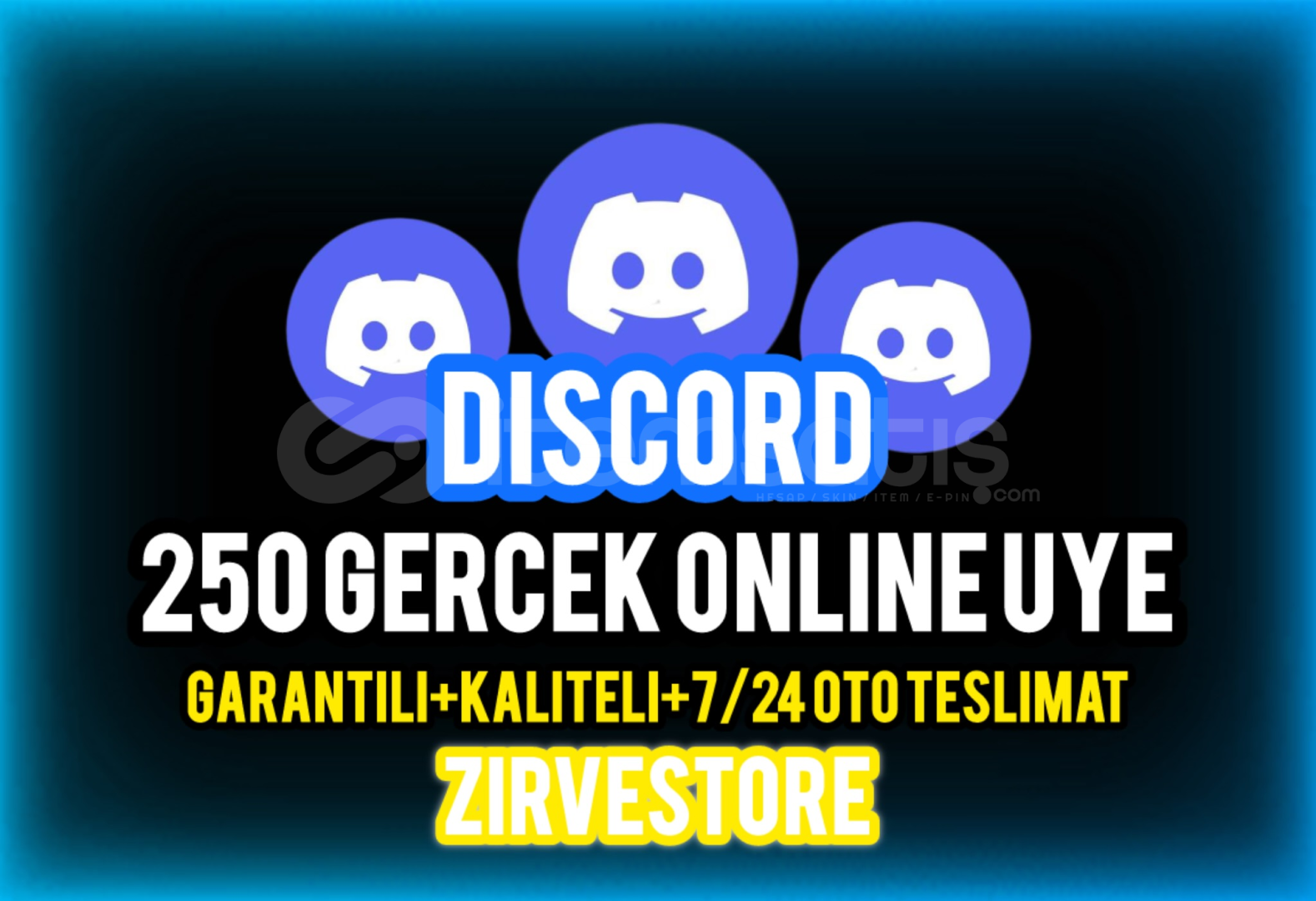 ⭐️7/24 AKTİF⭐️ Discord 250 Gerçek Online Üye ⭐️7/24 AKTİF⭐️ Discord 250 Gerçek Online Üye