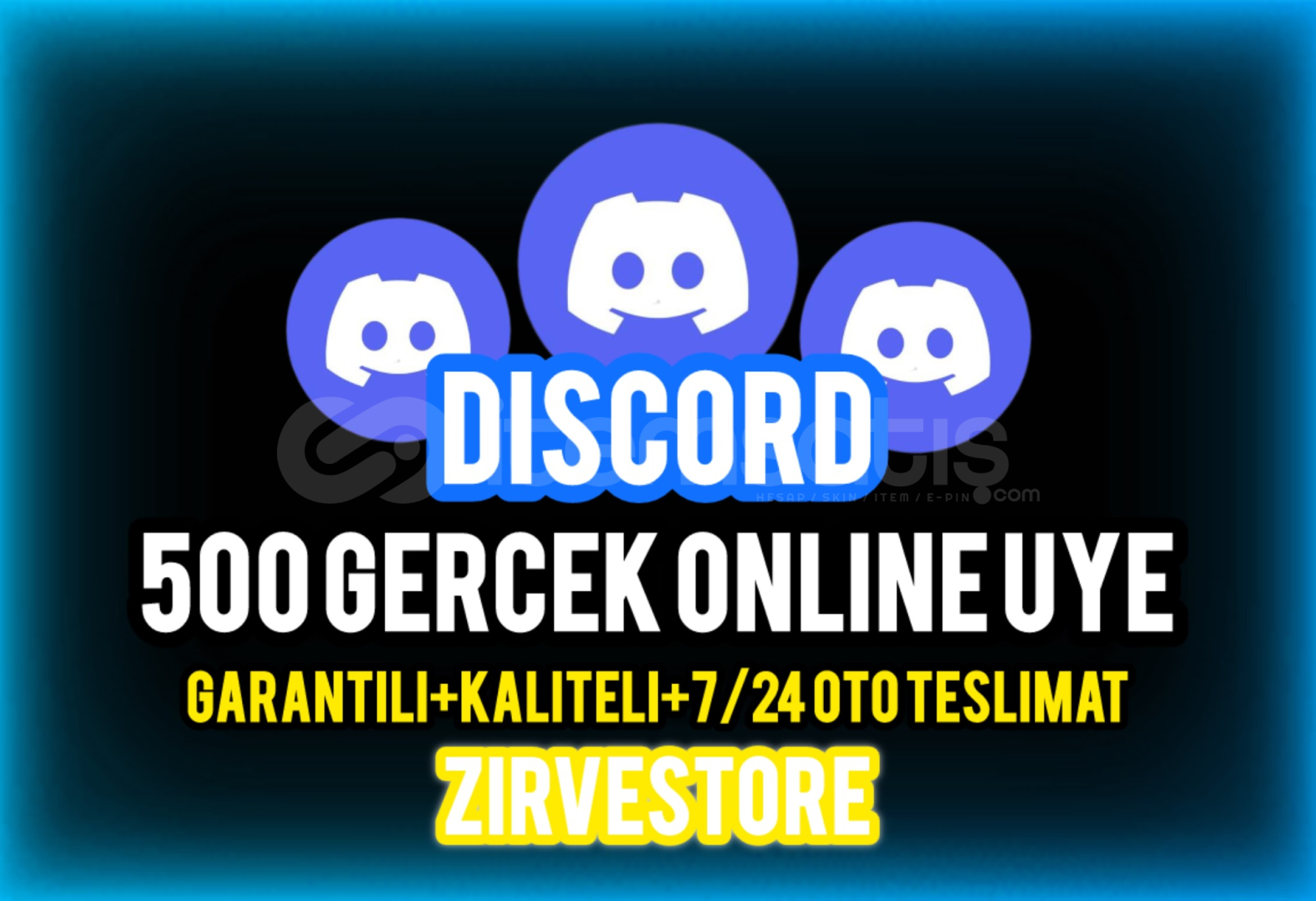 ⭐️7/24 AKTİF⭐️ Discord 500 Gerçek Online Üye ⭐️7/24 AKTİF⭐️ Discord 500 Gerçek Online Üye