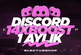 ⭐[7/24 Anlık] DİSCORD 1 Haftalık 14X BOOST⭐