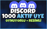 ⭐[7/24] Discord 1000 AKTİF TÜRK ÜYE - HIZLI✅