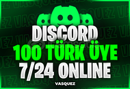 (7/24 Online)⭐ Discord +100 Türk Üye ⭐