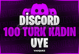 (7/24 Online)⭐Discord +100 Türk Kadın Üye⭐